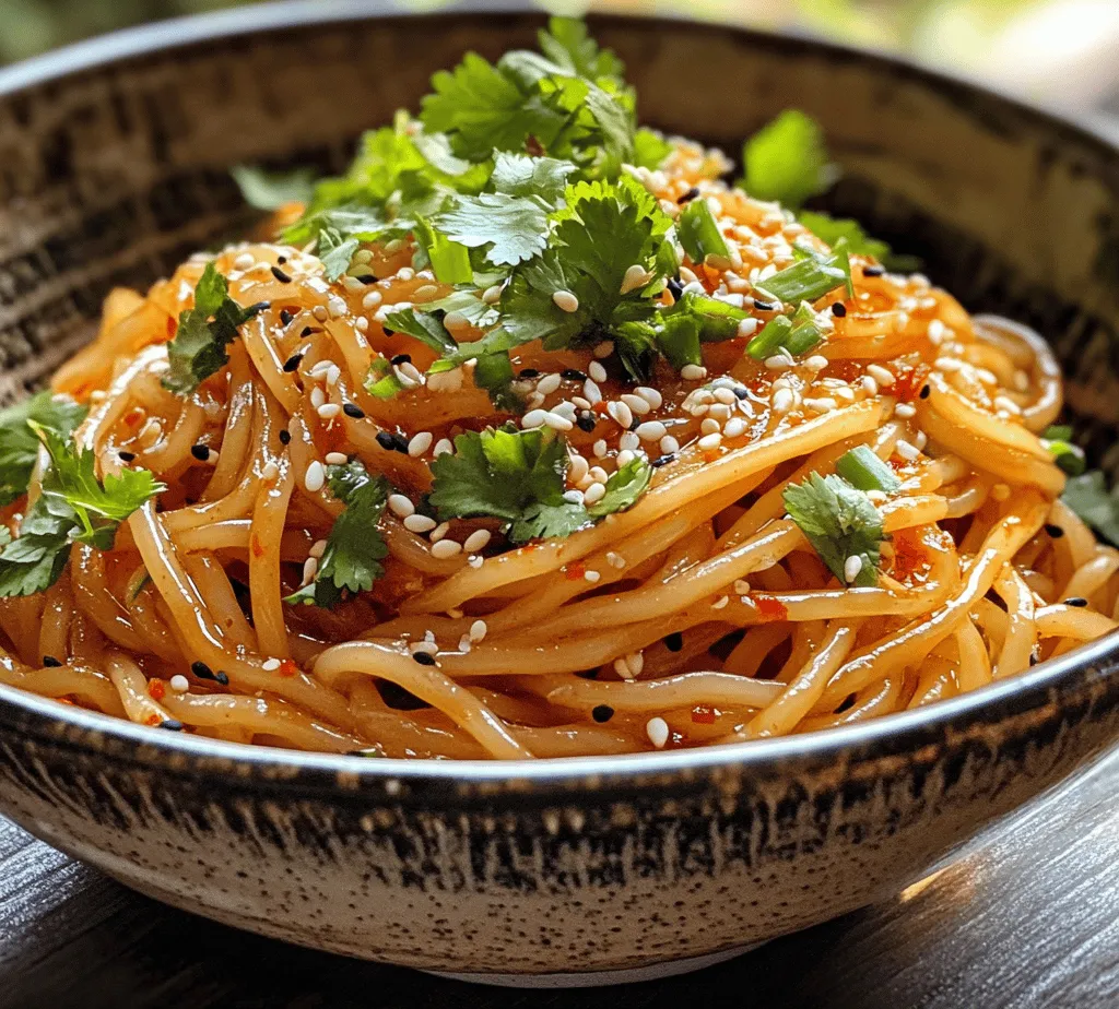 If you're looking for a dish that packs a punch with flavor yet can be whipped up in a flash, look no further than Fiery Garlic Noodles. This tantalizing recipe combines the aromatic richness of garlic with the heat of chili, creating a deliciously bold meal that is perfect for busy weeknights or casual gatherings. With just a handful of ingredients, you can serve up a plate of noodles that will not only satisfy your cravings but also leave your taste buds dancing.