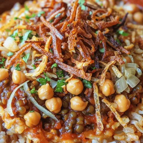 Koshari, a quintessential Egyptian dish, is more than just a meal; it’s a culinary celebration that has found its way into the hearts and homes of Egyptians and food lovers around the world. Known for its vibrant combination of flavors, textures, and colors, Koshari is a dish that tells a story of Egypt’s rich cultural tapestry. From bustling street vendors to family gatherings, Koshari has become a symbol of comfort food that unites families and friends over shared meals.