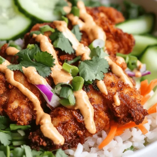 The Bang Bang Chicken Bowl is a delightful fusion dish that has captured the hearts and palates of food enthusiasts around the world. This bowl brings together tender, crispy chicken, fresh vegetables, and a creamy, spicy sauce that creates a symphony of flavors and textures. With its origins in Asian-inspired cuisine, this dish is not only a feast for the senses but also embodies the current trends in comfort food, making it a popular choice for family dinners, meal prep, and gatherings.