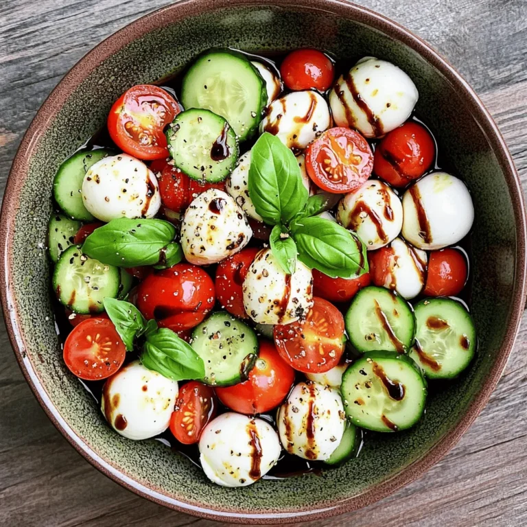 Cucumbers are the star of this salad, offering a refreshing crunch that serves as the perfect base. When selecting cucumbers for your salad, consider using varieties such as English cucumbers or Persian cucumbers. These types are known for their thin skin, fewer seeds, and crisp texture, making them ideal for salads. The high water content in cucumbers provides hydration, which is especially welcome during hot summer days. Additionally, they are low in calories but packed with vitamins and minerals, including vitamin K, which is essential for bone health.