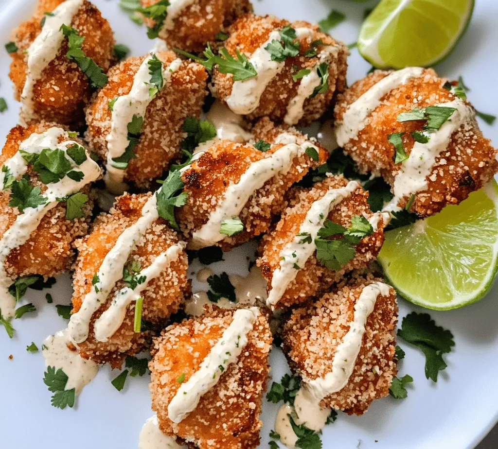 If you're on the lookout for a delicious and enticing seafood dish that’s sure to impress at your next gathering, look no further than Crispy Bang Bang Salmon Bites. This dish is not only visually appealing but also offers a tantalizing combination of flavors and textures that will leave your taste buds craving more. The crispy exterior, perfectly seasoned and coated in a flavorful sauce, elevates tender salmon into a delightful treat that can serve as an appetizer or a main dish.