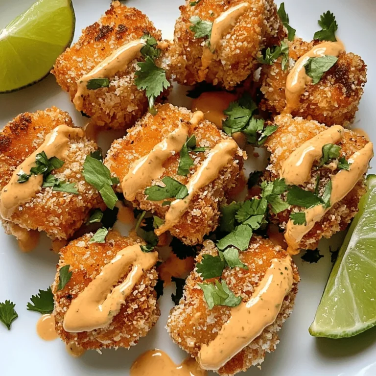 If you're on the lookout for a delicious and enticing seafood dish that’s sure to impress at your next gathering, look no further than Crispy Bang Bang Salmon Bites. This dish is not only visually appealing but also offers a tantalizing combination of flavors and textures that will leave your taste buds craving more. The crispy exterior, perfectly seasoned and coated in a flavorful sauce, elevates tender salmon into a delightful treat that can serve as an appetizer or a main dish.