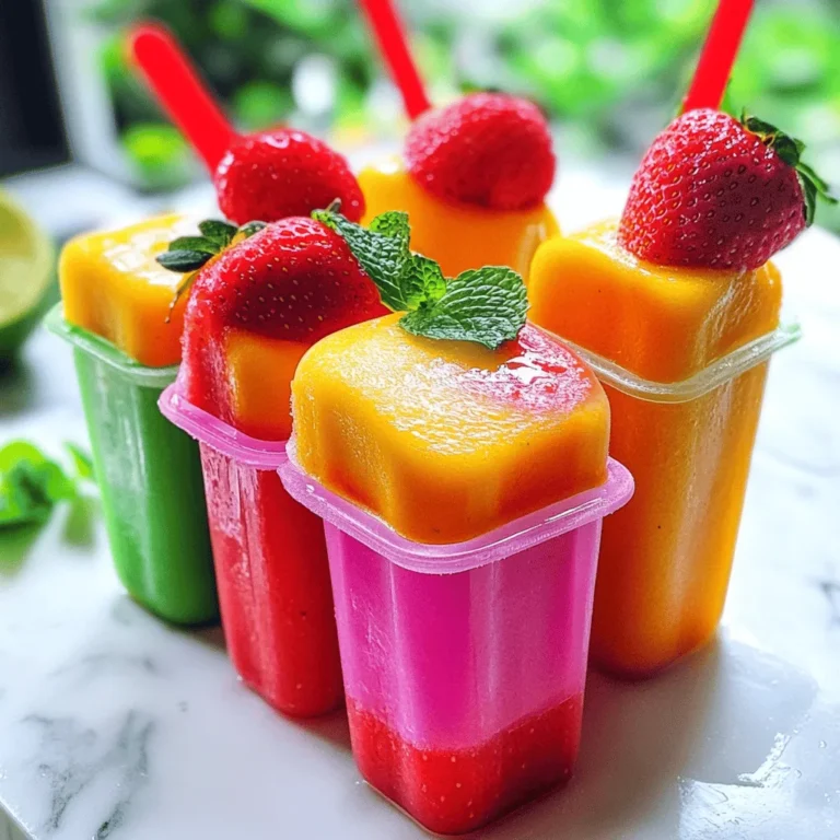 As the sun shines brighter and temperatures rise, our cravings often shift toward refreshing and revitalizing treats. Among the myriad of summer delights, popsicles hold a special place in our hearts and on our palates. With their vibrant colors and enticing flavors, they not only cool us down but also offer a fun way to enjoy seasonal fruits. Today, we bring you a delightful recipe for Tropical Bliss Strawberry Mango Popsicles.