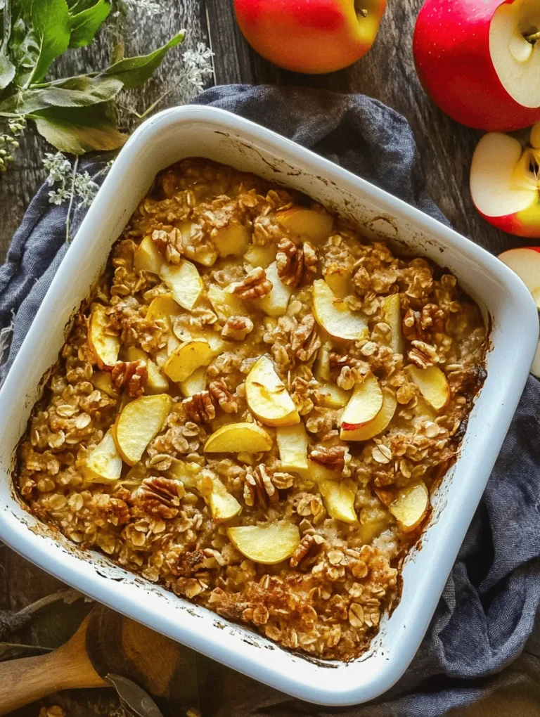 Breakfast is often heralded as the most important meal of the day, and for good reason. A healthy morning meal sets the tone for your entire day, fueling your body and mind and helping you stay energized and focused. As our lives become busier, finding time to prepare a nutritious breakfast can often feel like a challenge. Enter the Irresistible Healthy Apple Oatmeal Breakfast Bake—a delightful solution crafted specifically for those hectic mornings.
