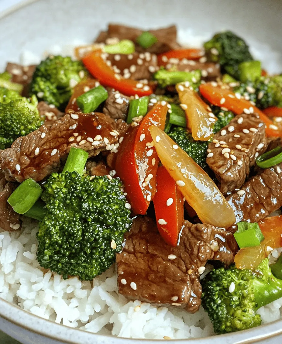 Chinese cuisine is a vibrant tapestry woven from the rich cultural history of China, showcasing a harmonious balance of flavors, textures, and colors that delight the senses. Each dish tells a story, often reflecting the region from which it hails, and the ingredients used play a crucial role in creating this culinary art form. Among the many beloved dishes that represent Chinese cooking, <strong>Beef and Broccoli</strong> stands out as a timeless favorite. This dish is not just a staple in Chinese restaurants around the world; it has also found a cherished place in home kitchens, where it symbolizes the joy of cooking and sharing meals with loved ones.” /></p>
</p>
<h3>Detailed Instructions for Preparing Savory Chinese Beef and Broccoli</h3>
</p>
<h4>Properly Blanching Broccoli</h4>
</p>
<p>Blanching broccoli is an essential step in preparing this savory dish, as it helps retain the vegetable’s vibrant green color and crisp texture. To properly blanch broccoli, follow these steps:</p>
</p>
<p>1. <strong>Prepare the Broccoli</strong>: Start by washing the broccoli thoroughly under cold water. Cut the broccoli into bite-sized florets, ensuring they are uniform in size to allow for even cooking.</p>
</p>
<p>2. <strong>Boil Water</strong>: Fill a large pot with water and add a pinch of salt. Bring the water to a rolling boil. The salt not only flavors the broccoli but also helps maintain its green color.</p>
</p>
<p>3. <strong>Blanching Process</strong>: Once the water is boiling, carefully add the broccoli florets. Blanch for 1-2 minutes, depending on the size of the florets. You want them to be bright green and tender-crisp.</p>
</p>
<p>4. <strong>Ice Bath</strong>: Prepare an ice bath in a large bowl filled with cold water and ice cubes. After the blanching time is complete, quickly transfer the broccoli to the ice bath using a slotted spoon. This will stop the cooking process and lock in the color and texture.</p>
</p>
<p>5. <strong>Drain and Set Aside</strong>: Allow the broccoli to cool for a few minutes in the ice bath. Then, drain it thoroughly and set it aside until you’re ready to incorporate it into the stir-fry.</p>
</p>
<h4>Importance of Timing for Texture and Color Retention</h4>
</p>
<p>Timing is crucial when blanching broccoli. Over-blanching can lead to a mushy texture and dull color, while under-blanching may leave the broccoli raw and unappealing. The ideal blanching time balances maintaining the vegetable’s nutritional value and achieving the desired crispness. By following the steps above closely, you’ll ensure that your broccoli remains vibrant and crunchy, enhancing both the visual appeal and texture of your dish.</p>
</p>
<h3>Sautéing Techniques</h3>
</p>
<h4>Importance of Using High Heat for Stir-Frying</h4>
</p>
<p>When it comes to stir-frying, high heat is your best friend. This technique allows for quick cooking, which helps to sear the ingredients while sealing in their natural juices. Cooking at high temperatures also prevents the ingredients from steaming, which can lead to a soggy meal instead of a crisp one.</p>
</p>
<h4>Benefits of Using a Wok Versus a Skillet</h4>
</p>
<p>While a skillet can certainly get the job done, a wok is highly recommended for stir-frying. The design of a wok allows for more surface area and heat distribution, making it easier to toss ingredients without crowding them. The sloped sides of a wok also help to keep the heat concentrated at the bottom, where you’ll achieve that delicious sear on your beef. If you don’t have a wok, use a heavy-bottomed skillet and ensure it is preheated sufficiently before adding your ingredients.</p>
</p>
<h3>Cooking Process</h3>
</p>
<h4>Step-by-Step Guide to Cooking</h4>
</p>
<p>1. <strong>Sautéing Garlic and Ginger</strong>: Start by heating 2 tablespoons of vegetable oil in your preheated wok or skillet over high heat. Once the oil is shimmering, add 3 minced cloves of garlic and 1 tablespoon of minced ginger. Stir-fry for about 30 seconds until fragrant, being careful not to burn them, as this can impart a bitter flavor.</p>
</p>
<p>2. <strong>Cooking the Beef</strong>: Next, add the sliced beef (about 1 pound, preferably flank steak or sirloin) to the wok. Ensure that the beef is in a single layer to promote even cooking. Allow it to sear undisturbed for about 1-2 minutes before stirring. This will give the beef a nice brown crust. Continue to cook for an additional 2-3 minutes until the beef is browned but not fully cooked through. Remove the beef from the wok and set it aside.</p>
</p>
<p>3. <strong>Combining Ingredients</strong>: In the same wok, add the blanched broccoli along with the beef back to the pan. Pour in the prepared sauce (usually a mix of soy sauce, oyster sauce, and cornstarch slurry) and toss everything together. Ensure that the sauce evenly coats the beef and broccoli, stirring continuously for about 2-3 minutes. This will allow the flavors to meld and the sauce to thicken slightly.</p>
</p>
<h3>Serving Suggestions</h3>
</p>
<h4>Pairing with Rice</h4>
</p>
<p>When it comes to serving your savory Chinese beef and broccoli, rice is the perfect accompaniment. You have the option to choose between white and brown rice, each offering different health implications.</p>
</p>
<p>– <strong>White Rice</strong>: While fluffy and neutral in flavor, white rice is less nutritious than brown rice, as it has been milled to remove the bran and germ, stripping it of fiber and some vitamins.</p>
</p>
<p>– <strong>Brown Rice</strong>: This whole grain option retains its outer bran layer, providing more fiber, vitamins, and minerals. It has a nuttier flavor and chewier texture, complementing the beef and broccoli nicely.</p>
</p>
<h4>Garnishing for Flavor and Presentation</h4>
</p>
<p>To elevate your dish, consider garnishing it with toasted sesame seeds or sliced green onions just before serving. These additions not only enhance the visual appeal of your meal but also add layers of flavor that can dramatically enhance the overall experience.</p>
</p>
<h3>Customization Options</h3>
</p>
<p>One of the best aspects of this recipe is its versatility. You can easily customize it based on what you have on hand or your personal preferences:</p>
</p>
<p>– <strong>Vegetable Mix</strong>: Feel free to add other vegetables such as bell peppers, snap peas, or carrots for added nutrition and color. Just remember to adjust the blanching time for denser vegetables.</p>
</p>
<p>– <strong>Protein Variations</strong>: If you’re looking to switch things up, try using chicken, shrimp, or tofu for a different taste and texture. The cooking times may vary slightly depending on your choice of protein, so adjust accordingly.</p>
</p>
<p>– <strong>Adjusting Spice Levels</strong>: If you enjoy a bit of heat, consider adding red pepper flakes or a dash of Sriracha to the sauce to kick up the spice level. You can also use spicy sauces that cater to your taste.</p>
</p>
<h3>Nutritional Information</h3>
</p>
<p>This savory beef and broccoli dish is not only delicious but also packed with nutrition. Here’s an overview of its health benefits:</p>
</p>
<p>– <strong>Balanced Macros</strong>: The dish is a well-balanced meal providing high-quality protein from the beef, carbohydrates from rice, and an abundance of vitamins and minerals from the broccoli.</p>
</p>
<p>– <strong>Health Benefits of Key Ingredients</strong>: Broccoli is rich in vitamin C, vitamin K, and fiber, which contribute to overall health. The beef provides essential amino acids and iron, making it a great energy source.</p>
</p>
<h3>Conclusion</h3>
</p>
<p>Savory Chinese beef and broccoli is a delightful dish that combines flavor, nutrition, and ease of preparation. The vibrant colors and textures of this meal not only appeal to the eyes but also provide a satisfying eating experience. By preparing this dish at home, you can enjoy all the flavors of your favorite takeout while knowing exactly what ingredients go into it.</p>
</p>
<p>Cooking is not just about nourishment; it’s about sharing moments with family and friends. This dish is perfect for gatherings or a weeknight dinner. So, roll up your sleeves, gather your ingredients, and take joy in creating this savory masterpiece. Your taste buds will thank you, and so will your loved ones as they gather around the table to share in the deliciousness.</p>
<div id=