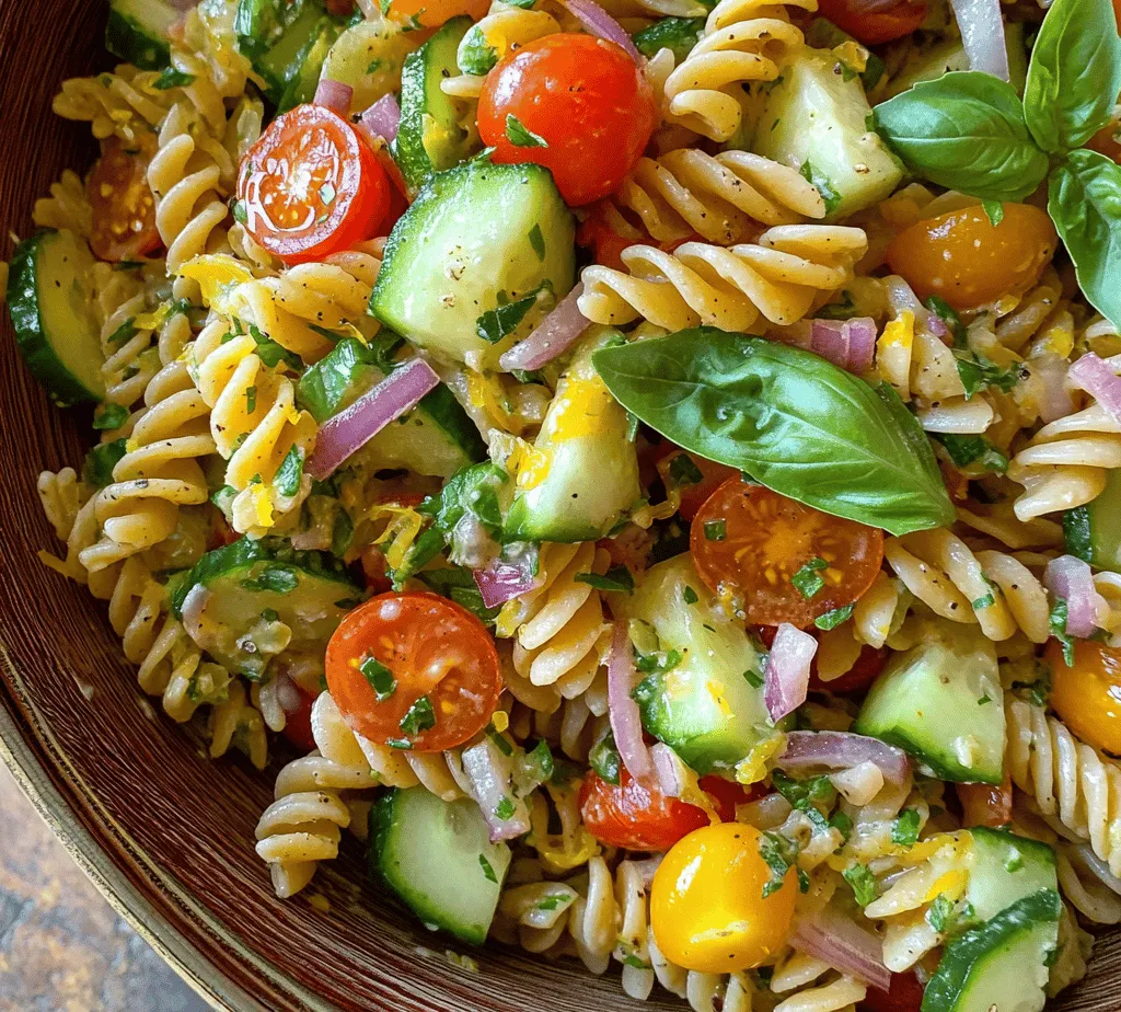 Pasta salads are a beloved dish that seamlessly fit into a variety of occasions, from casual picnics in the park to elegant potlucks where you want to impress your friends. Their versatility and ease of preparation make them a go-to for many home cooks. Among the myriad of pasta salad recipes, the Zesty Lemon Basil Pasta Salad stands out, boasting a unique combination of flavors that are both refreshing and invigorating. This delightful dish incorporates fresh ingredients that not only tantalize the taste buds but also deliver a range of health benefits.
