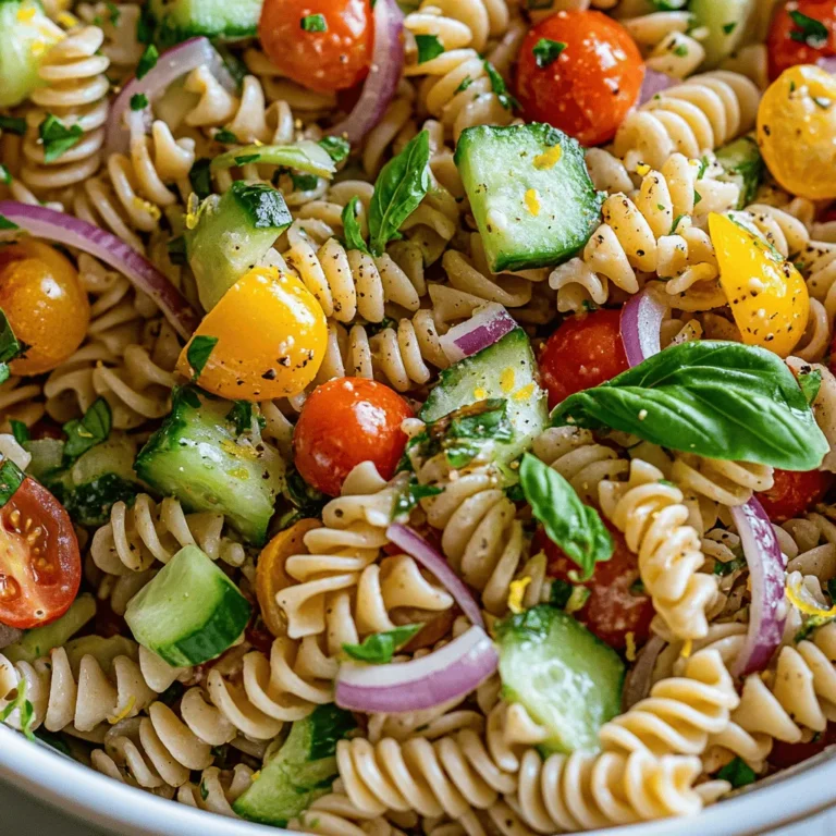 Pasta salads are a beloved dish that seamlessly fit into a variety of occasions, from casual picnics in the park to elegant potlucks where you want to impress your friends. Their versatility and ease of preparation make them a go-to for many home cooks. Among the myriad of pasta salad recipes, the Zesty Lemon Basil Pasta Salad stands out, boasting a unique combination of flavors that are both refreshing and invigorating. This delightful dish incorporates fresh ingredients that not only tantalize the taste buds but also deliver a range of health benefits.