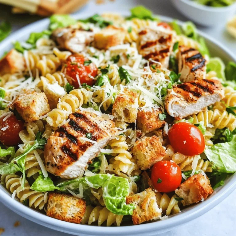 To truly appreciate the Zesty Chicken Caesar Pasta Salad Surprise, it’s essential to understand the key ingredients that contribute to its unique flavor profile and satisfying texture. Each component plays a significant role in bringing this dish to life, ensuring that every mouthful is packed with deliciousness.