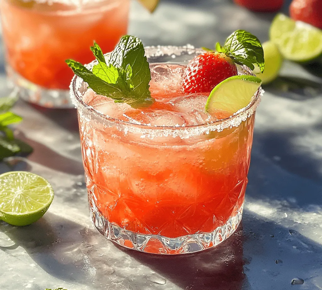 In recent years, the popularity of mocktails has surged, making waves in the culinary world and social gatherings alike. These delightful alcohol-free beverages offer the same vibrant flavors and festive appeal as traditional cocktails, allowing everyone to join in on the fun, regardless of their drinking preferences. Enter the Strawberry Lime Mocktail Margarita—a refreshing and zesty alternative to the classic margarita that captures the essence of summer in a glass. With its vibrant colors and tantalizing taste, this mocktail is perfect for warm days, celebrations, or simply unwinding after a long day.