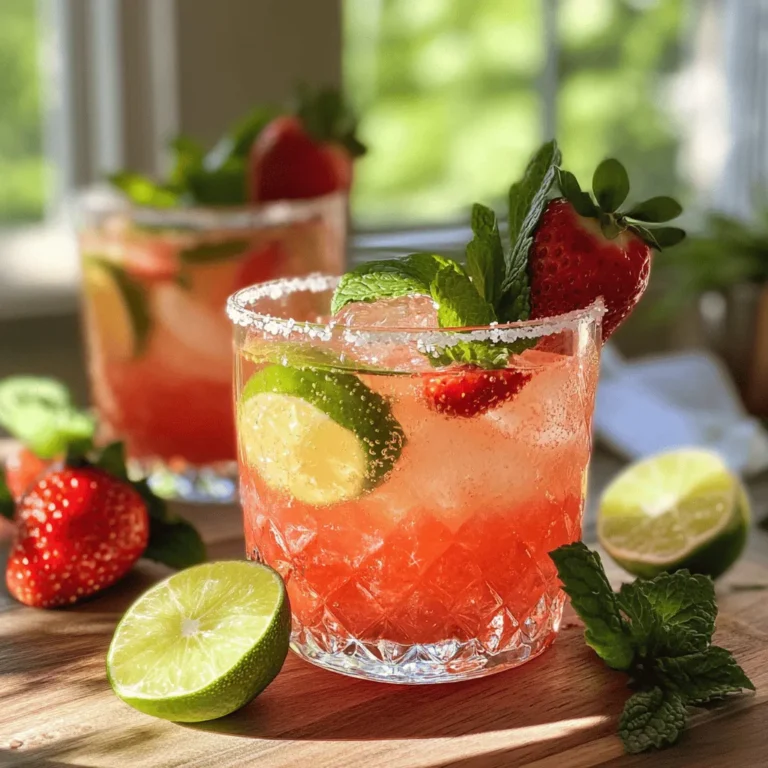 In recent years, the popularity of mocktails has surged, making waves in the culinary world and social gatherings alike. These delightful alcohol-free beverages offer the same vibrant flavors and festive appeal as traditional cocktails, allowing everyone to join in on the fun, regardless of their drinking preferences. Enter the Strawberry Lime Mocktail Margarita—a refreshing and zesty alternative to the classic margarita that captures the essence of summer in a glass. With its vibrant colors and tantalizing taste, this mocktail is perfect for warm days, celebrations, or simply unwinding after a long day.