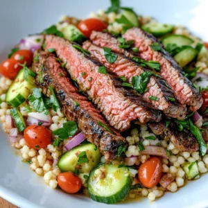In the realm of culinary delights, few dishes can rival the combination of grilled skirt steak and a refreshing lemon herb couscous salad. This recipe not only boasts robust flavors but also showcases the vibrant textures of fresh ingredients. As we delve into the intricacies of preparing this delightful meal, we will break down the process into manageable steps while providing insights into the ingredients and techniques involved. The result is a dish that is not just a feast for the palate but also a visual delight, making it perfect for both casual family dinners and elegant gatherings.