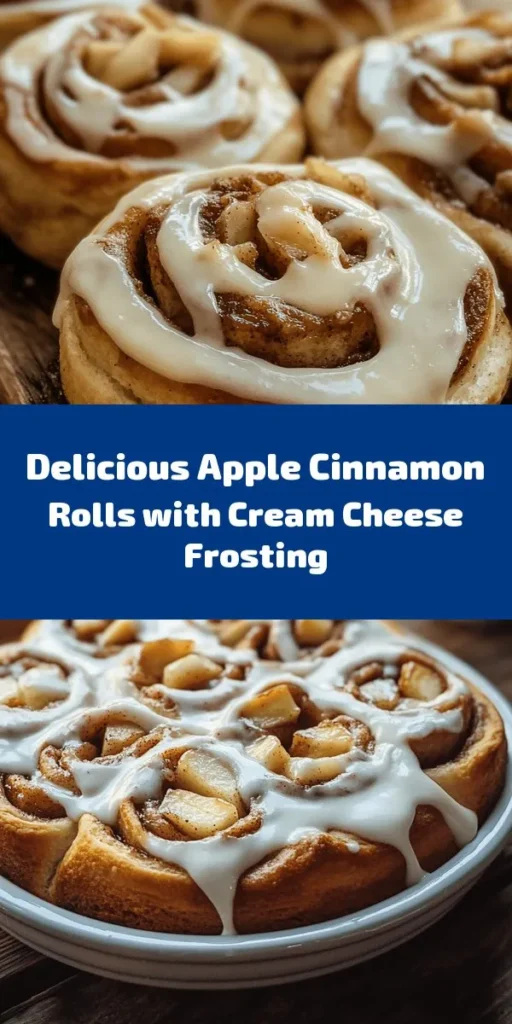 Indulge in these irresistible apple cinnamon rolls topped with dreamy cream cheese frosting! Perfect for breakfast or a sweet treat, this recipe combines soft, homemade dough, warm, spiced apple filling, and a rich frosting for an unforgettable flavor. With simple ingredients and an easy-to-follow process, you’ll have 12 delicious rolls ready to savor in about 2 hours. Get ready to impress your family and friends with this delightful dessert!