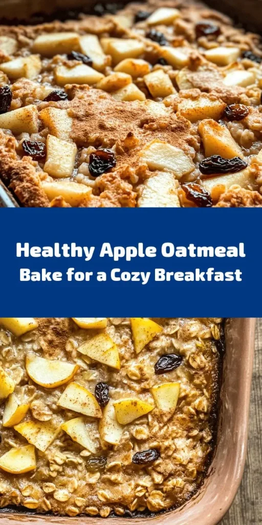 Start your day off right with this irresistible Healthy Apple Oatmeal Breakfast Bake! Packed with wholesome ingredients like rolled oats, fresh apples, and a touch of cinnamon, this dish is not only delicious but also nutritious. Easy to make and perfect for meal prep, it's a great way to enjoy a warm breakfast that's ready when you are. Top with maple syrup or Greek yogurt for an extra treat. Get ready to savor a wholesome breakfast everyone will love!