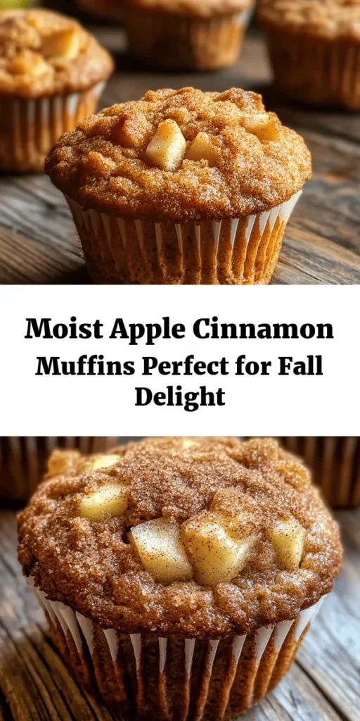 Fall in love with these Irresistible Moist Apple Cinnamon Muffins! Perfectly spiced and loaded with fresh apple chunks, these muffins are a delicious treat for any autumn day. Made with simple ingredients like flour, eggs, and sweet applesauce, they're easy to whip up in just 40 minutes. With a crunchy cinnamon sugar topping, each bite is a burst of flavor. Enjoy them warm for the ultimate cozy experience! Ideal for breakfast, snacks, or dessert.