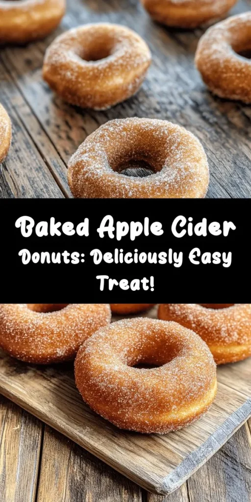 Indulge in the cozy flavors of fall with these irresistible Apple Cider Donuts! Made with real apple cider, warm spices, and a sugary cinnamon coating, this easy recipe is perfect for mornings or afternoon snacks. With just a quick prep time of 15 minutes and a total of only 30 minutes, you can whip up a dozen delicious baked donuts to enjoy with your favorite beverage. Bring the taste of autumn into your kitchen today!