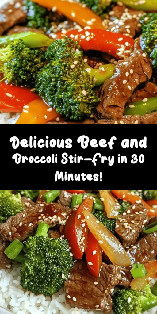 Looking for a quick, healthy meal? Try this Savory Chinese Beef and Broccoli! This delicious dish features tender, marinated flank steak stir-fried with vibrant broccoli and bell peppers. The secret is in the flavorful sauce made with soy sauce, oyster sauce, and a hint of sweetness. Perfectly served over white or brown rice, it's a satisfying dinner option that’s easy to whip up in under an hour. Your family will love this tasty, homemade takeout!